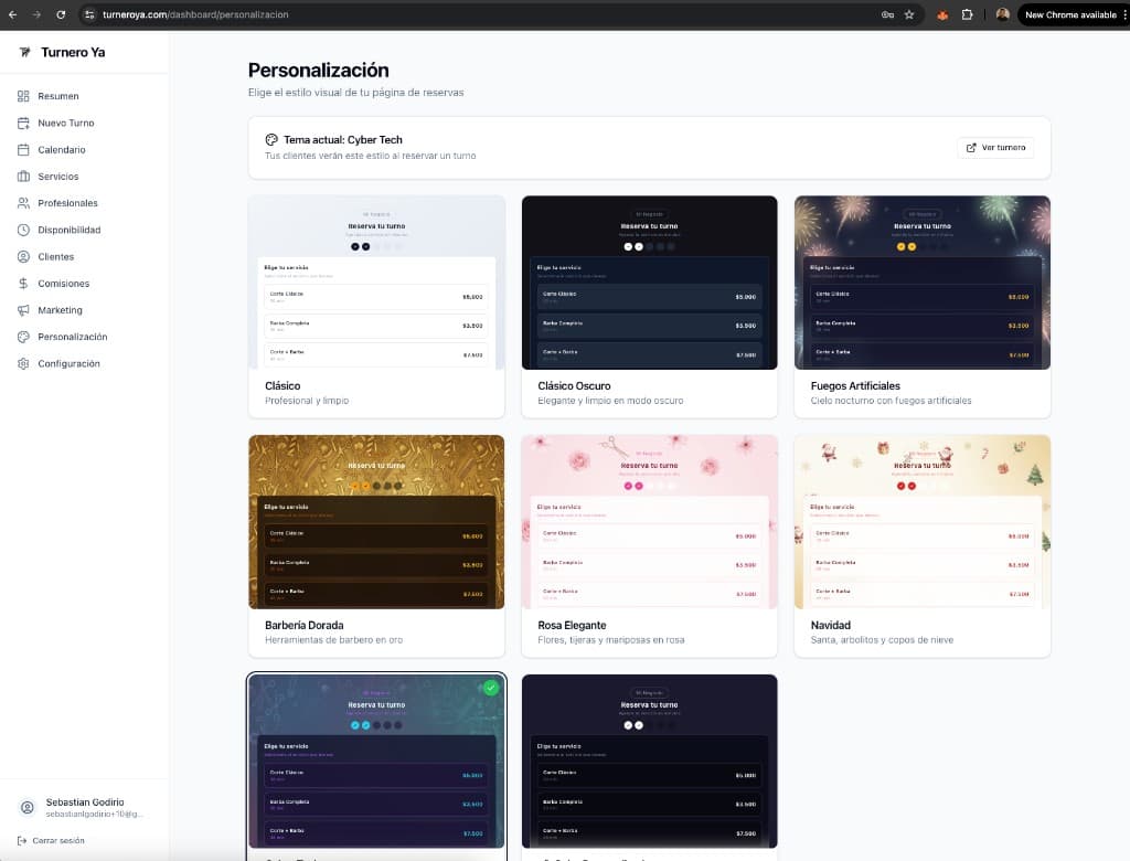 Turnero personalizado con logo y colores propios